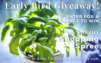 Early Bird Spring Gardening $50 Giveaway